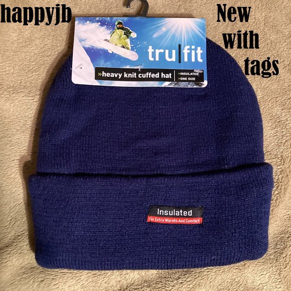 NWT Tru Fit Heavy Knit Cuffed Beanie Hat - Picture 2 of 5